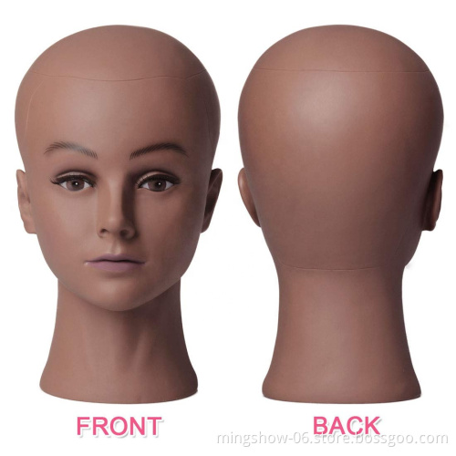 African Mannequin Head Without Hair For Making Wig Hat Display